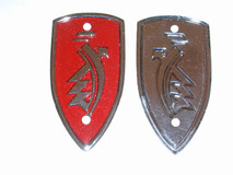 Zündapp Emblemat na błotnik /Czerwony / otwory 